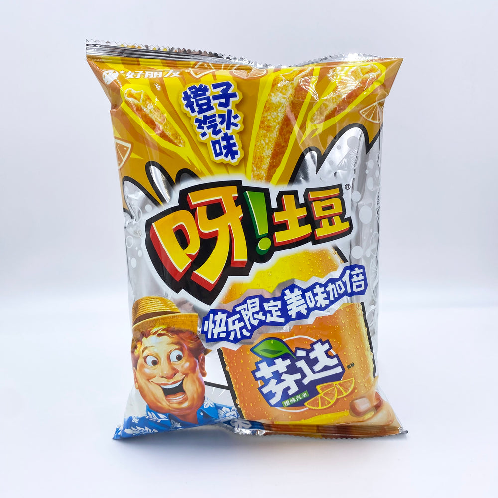 
            
                Load image into Gallery viewer, Orion x Fanta Orange Soda Potato Sticks (China)
            
        