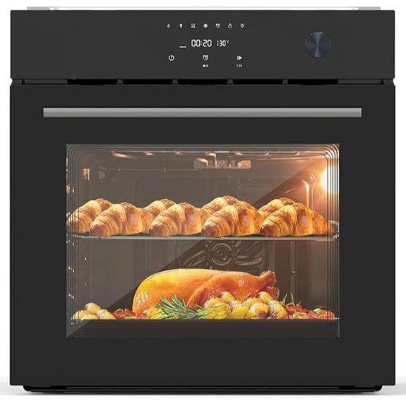 24 built in electric convection oven
