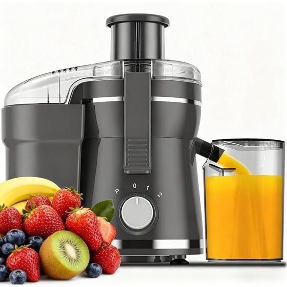 500w centrifugal juicer wide mouth feed chute