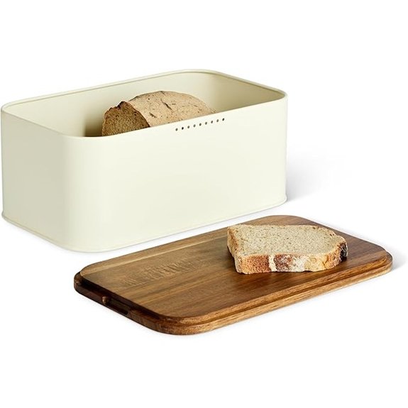 amazon basics carbon steel bread box