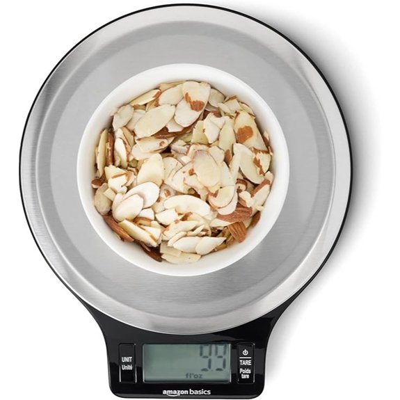 amazon basics kitchen scale 11 pound capacity digital display included