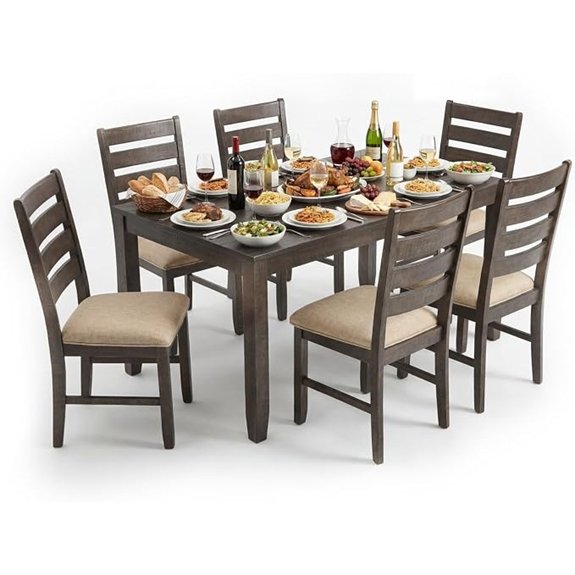 ashley rokane 7 piece dining set