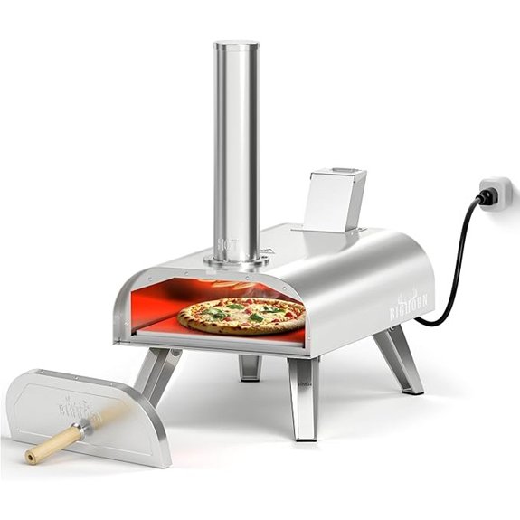 big horn outdoors 12 dual fuel pizza oven