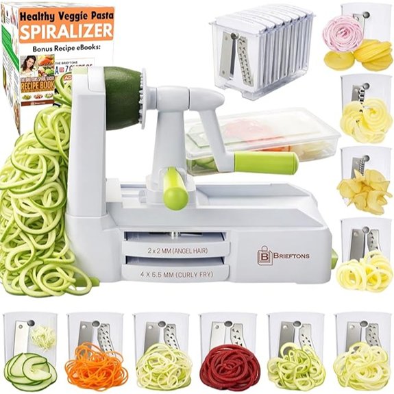 brieftons 10 blade spiralizer note this is four words