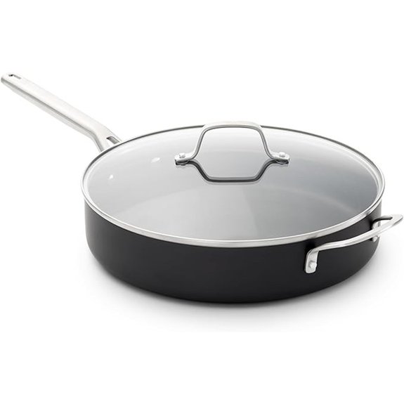 calphalon nonstick saut pan with lid