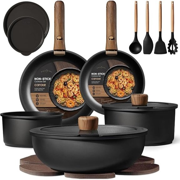 carote 19pc detachable handle set