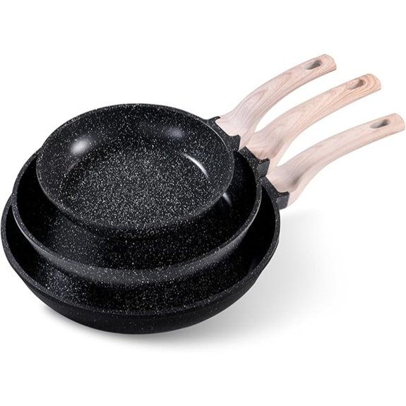 carote non stick frying pans set