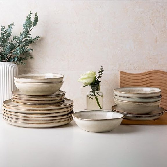 ceramic dinnerware set for eight