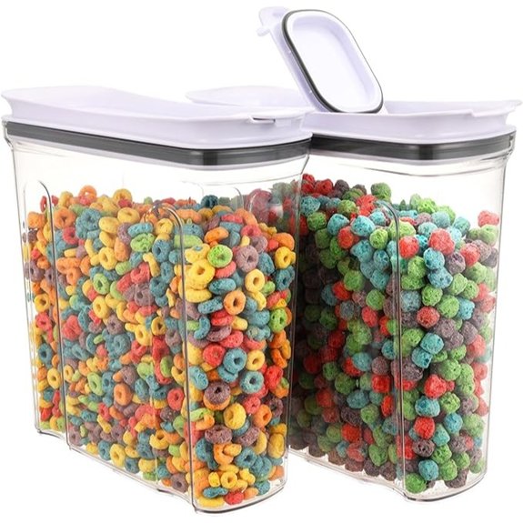 cereal containers 2 pack 4l
