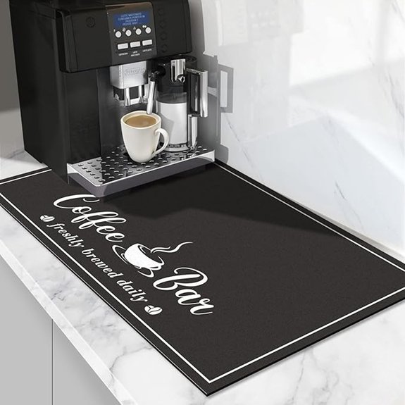 coorug absorbent coffee mat