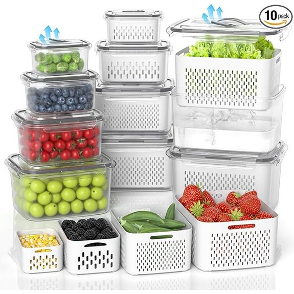 damynuo 10 pack fridge containers