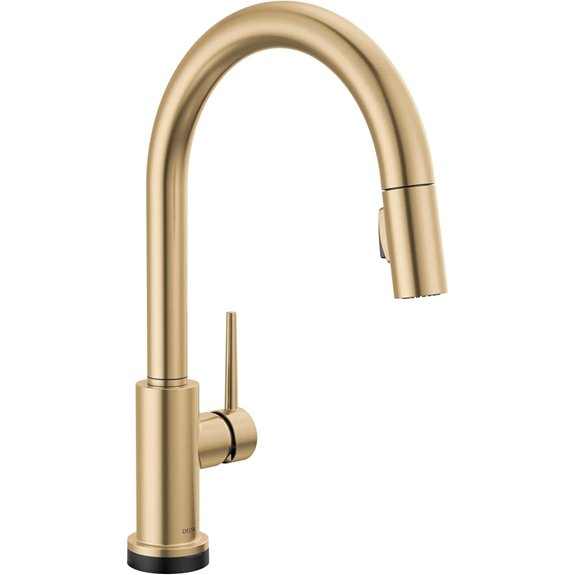 delta trinsic touchless faucet champagne bronze