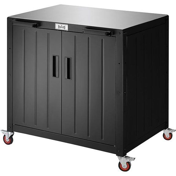 feasto 35 inch outdoor grill cart