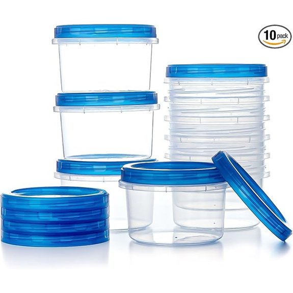 freezer storage containers set