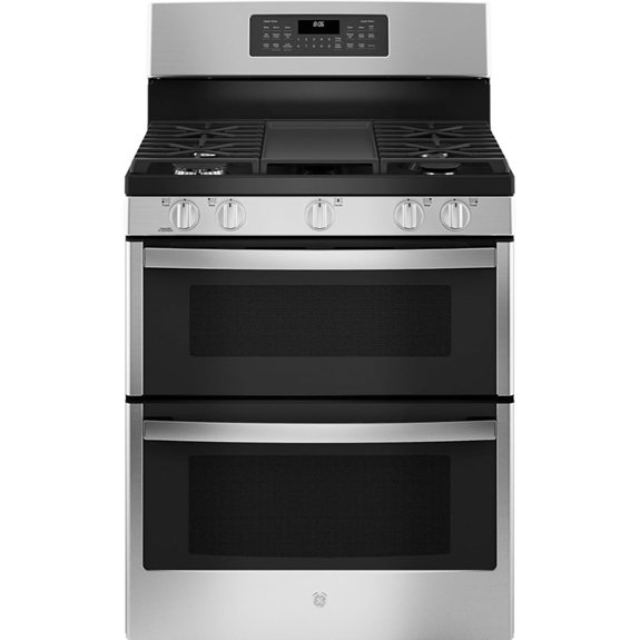 ge free standing gas double oven range