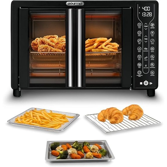 gourmia french door air fryer oven