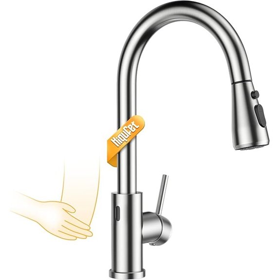 hiqufet touchless faucet with sprayer