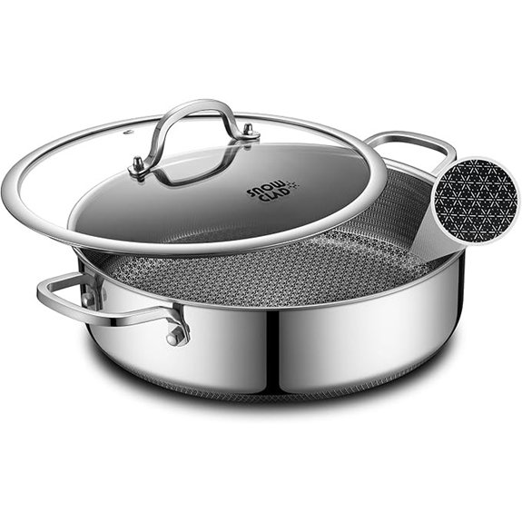 hybrid nonstick 5 quart saute pan