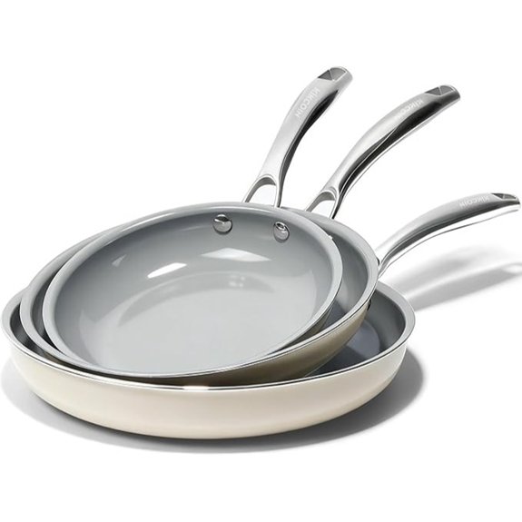 kikcoin ceramic non stick frying pans
