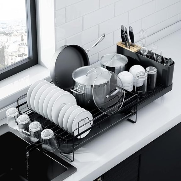 kitsure extended dish drying rack