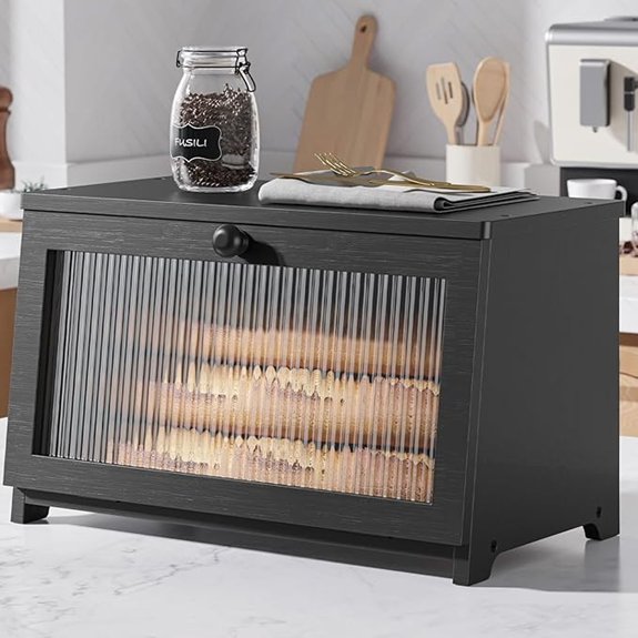 kitsure wooden bread box