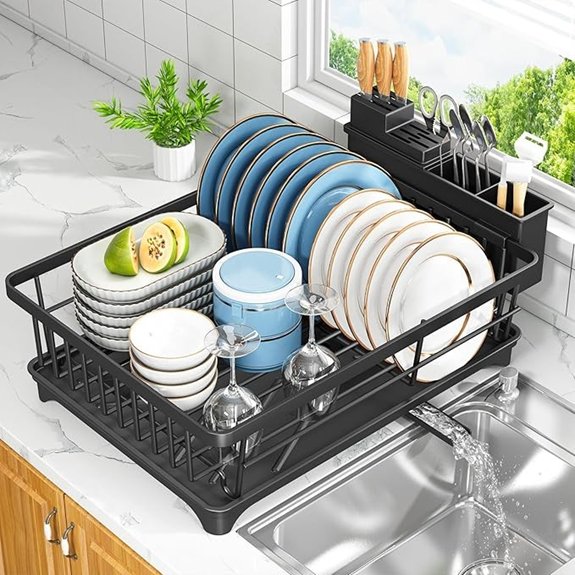 kmiectse black dish rack
