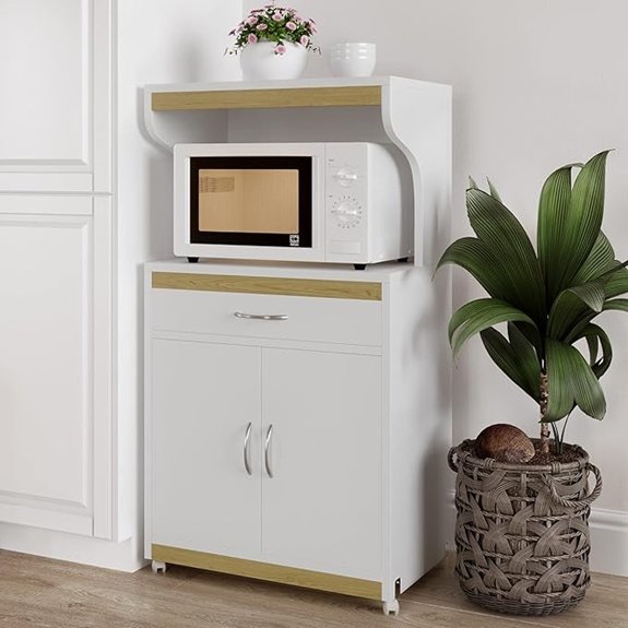 lavish rolling microwave stand