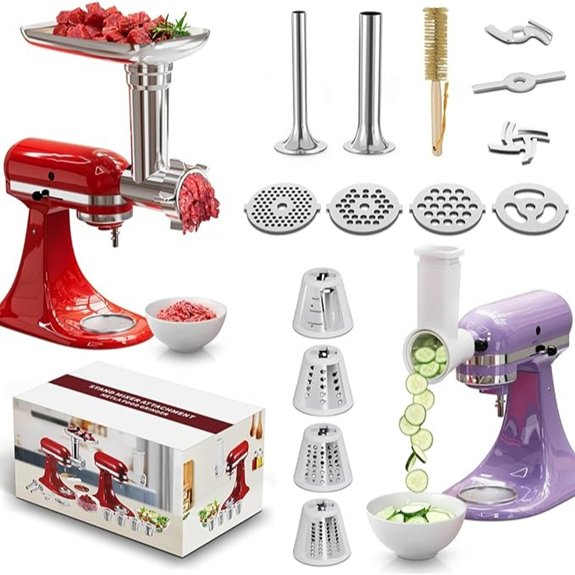 meat grinder and cheese grater attachment