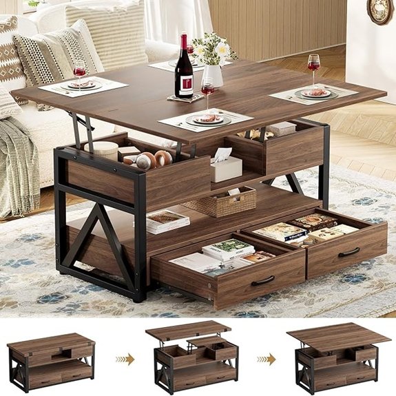 memobarco 40 lift top coffee table