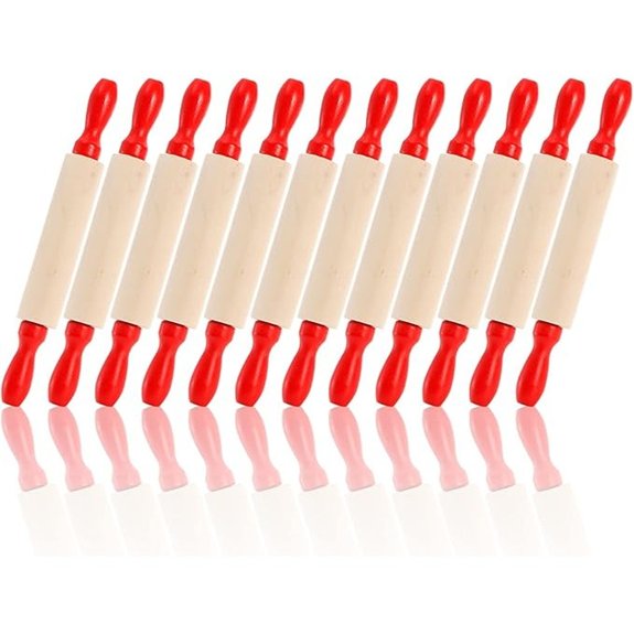 mini wood rolling pins for baking