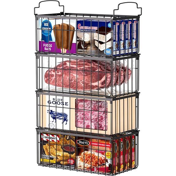 msercuor freezer organizer bins
