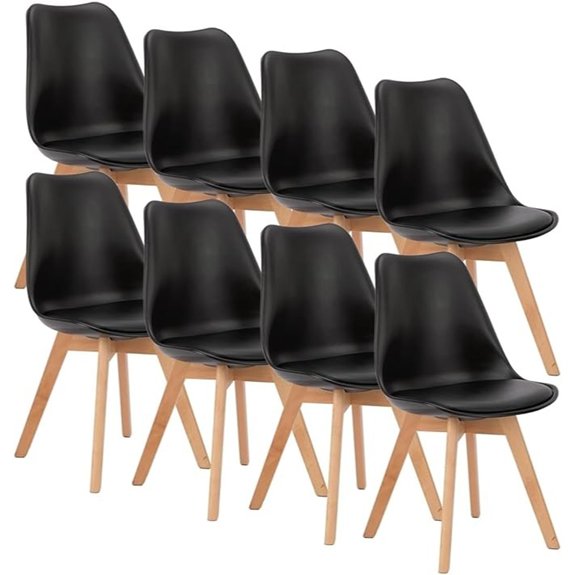 olixis 8 seat mid century chairs