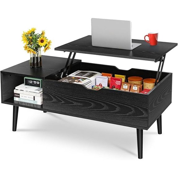 olixis wood lift top table