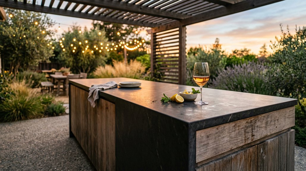 outdoor kitchen countertop options 2026