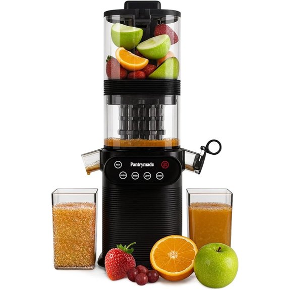 pantrymade cold press juicer 5 5 feed chute