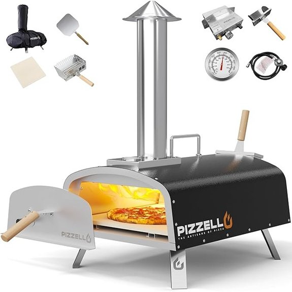 pizzato outdoor oven propane wood fired