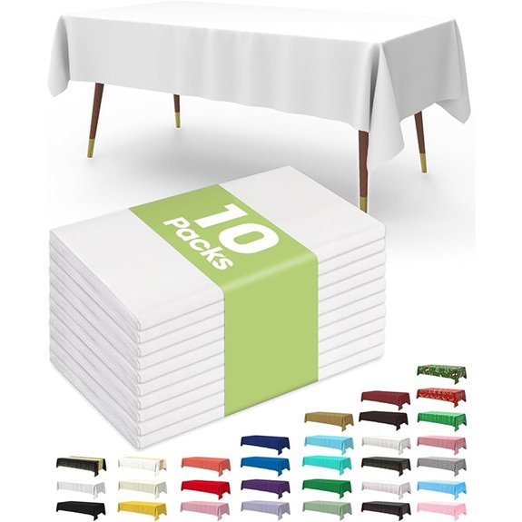 pureegg disposable table cloths white
