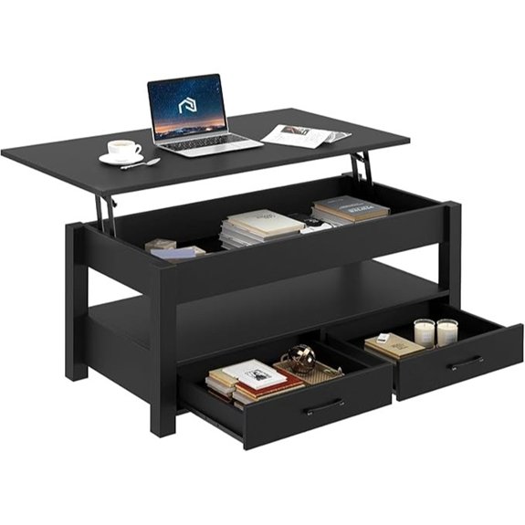 rolanstar lift top coffee table
