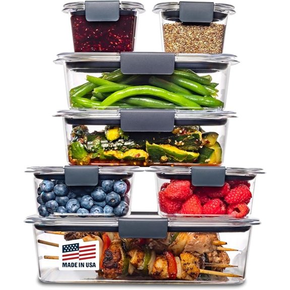 rubbermaid brilliance 14 piece set
