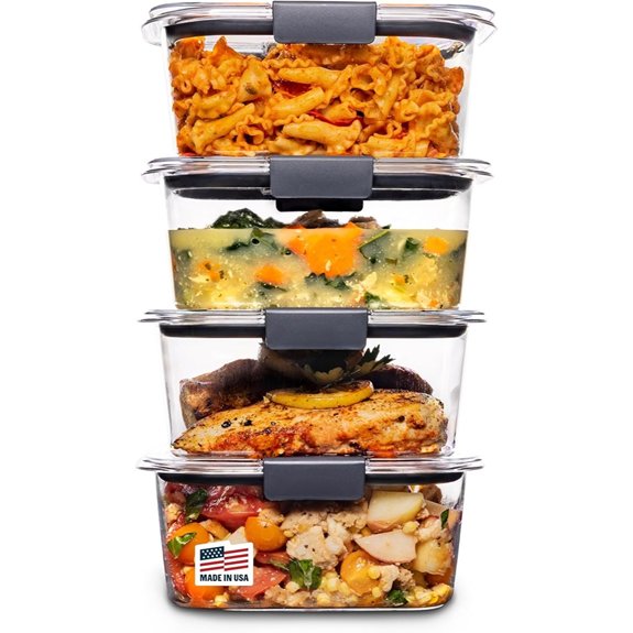 rubbermaid brilliance 4 pack containers