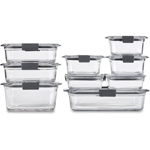 rubbermaid brilliance 9 piece set