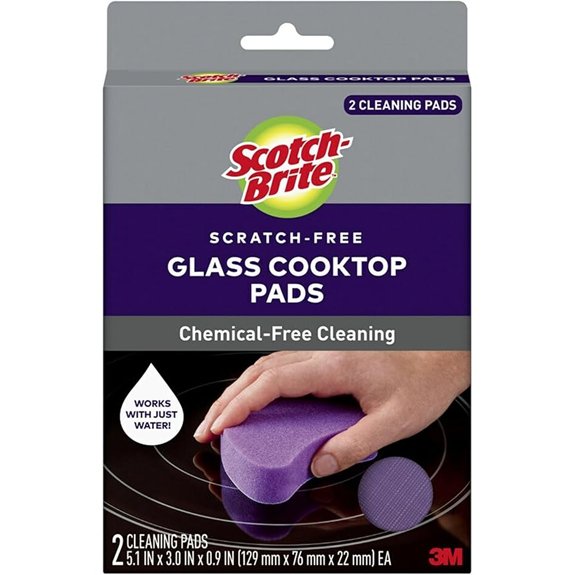 scotch brite glass cooktop pads