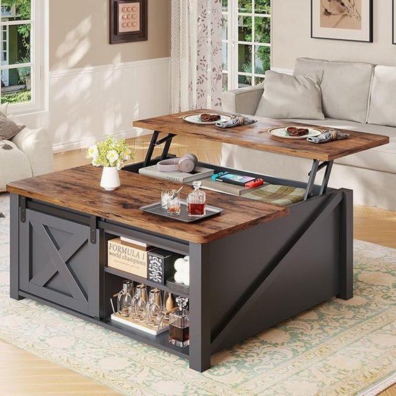 sedeta lift top coffee table