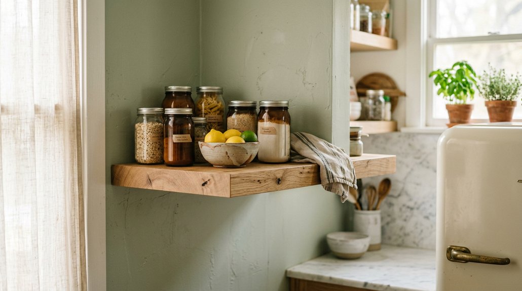seven best woods for pantry shelves