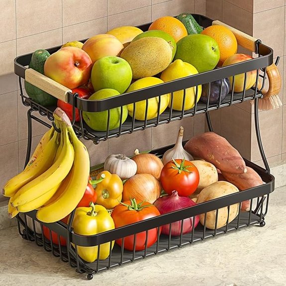 sevenblue two tier fruit basket