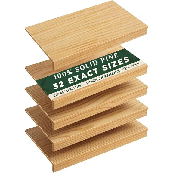 solid pine shelf covers 16d x 24l