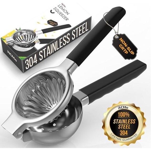 stainless steel lemon squeezer