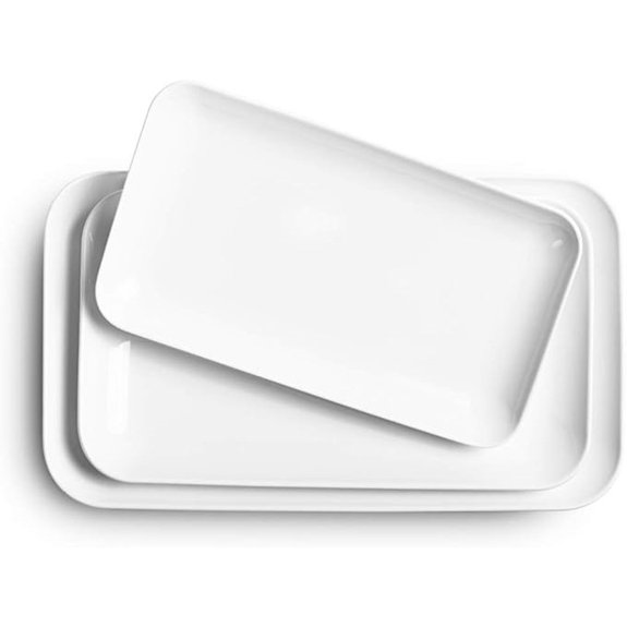three piece serving platter set