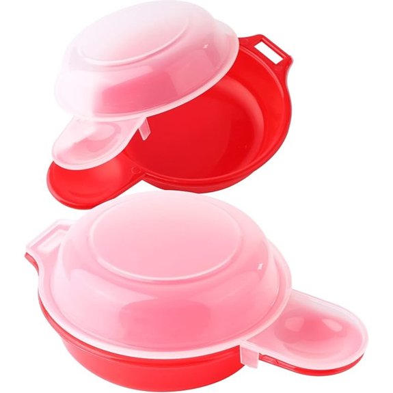 two set microwave egg cooker omelet maker