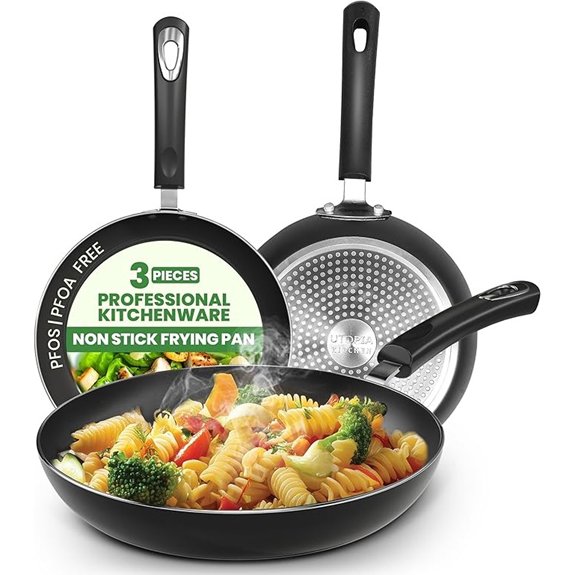 utopia kitchen omelette pan trio